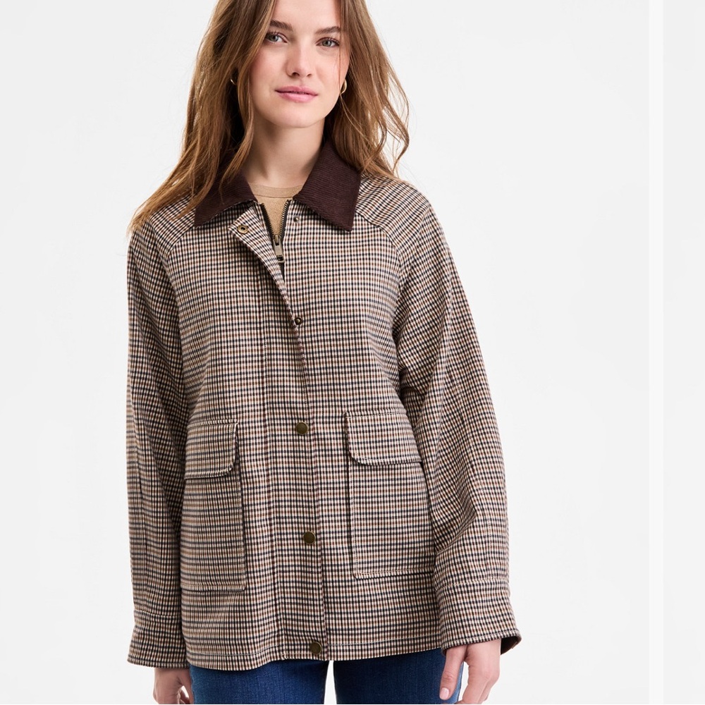 BCGB Plaid Barn Jacket
